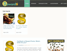 Tablet Screenshot of cashback.rewardit.com